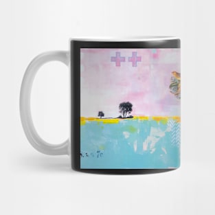 Picture of an original painting, yellow birds Mug